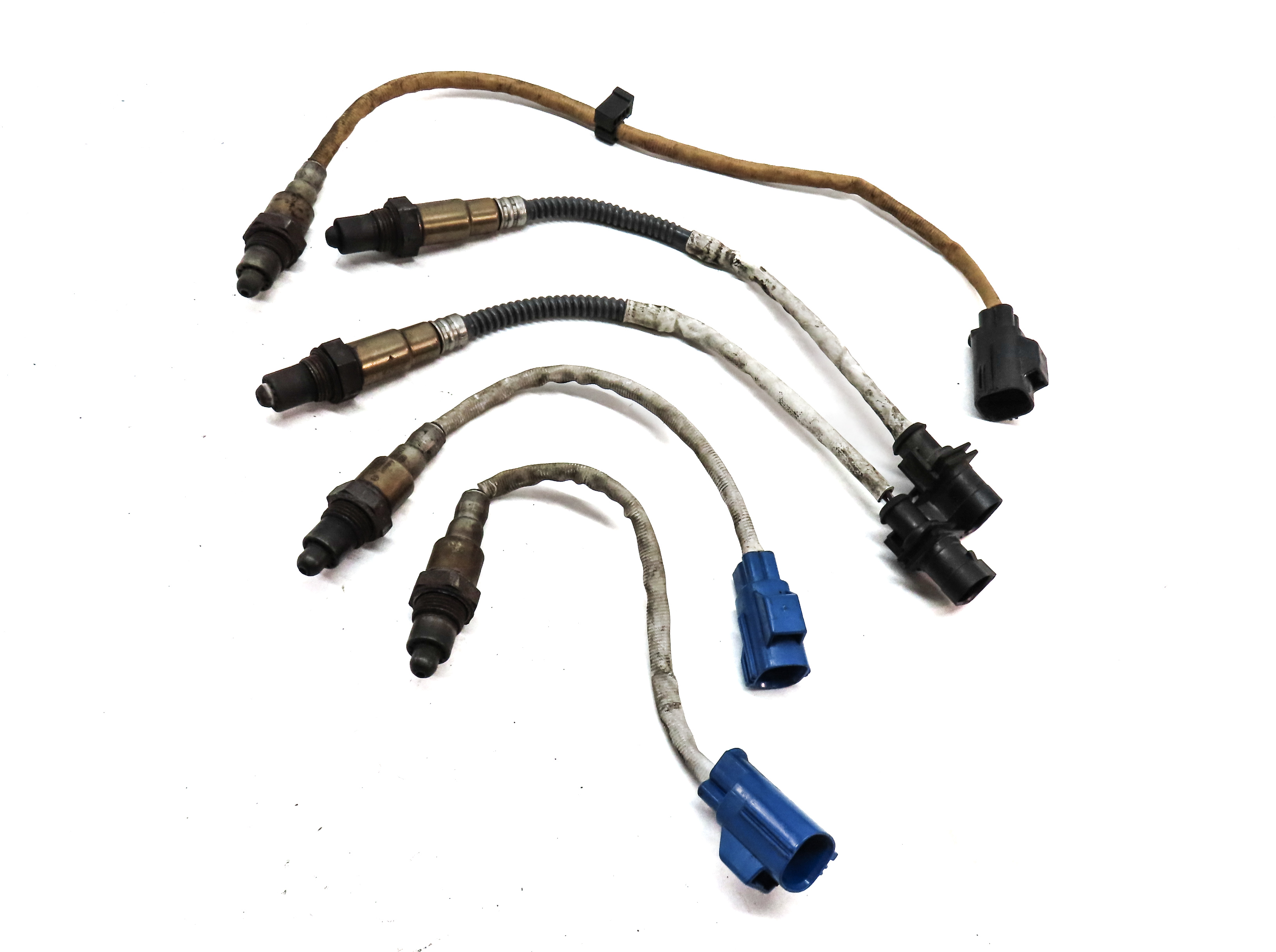 15 LAND RANGE ROVER SPORT (L494) 3.0L SUPER ENGINE OXYGEN O2 SENSOR PROBE SET/5 — exact item pictured